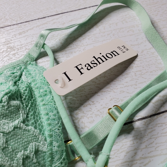 Spaghetti Strap Lace Trim Bodysuit - Picture 3 of 4